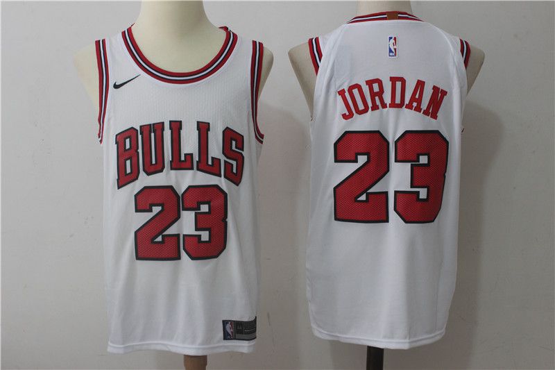 2017 Men Chicago Bulls #23 Jordan white nike NBA Jerseys->chicago bulls->NBA Jersey
